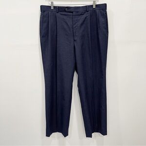 Burberry’s Vintage Navy Blue Wool Trouser Pants